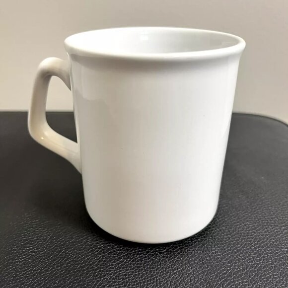 Vintage Pier One Imports White and Blue Logo Coffee Cup - Picture 2 of 3